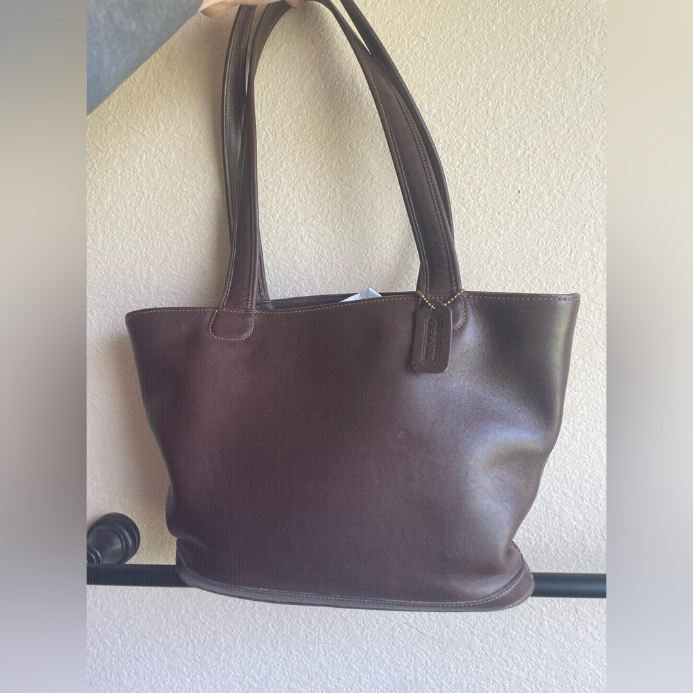Vintage Coach Bleeker Tote Bag Chocolate Brown